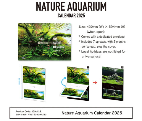 Nature Aquarium Calendar 2025